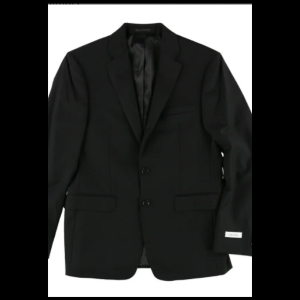 Calvin Klein Collection Black Two-Button Kids Blazer.48 - Picture 2 of 3